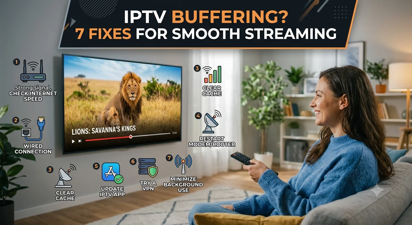 IPTV buffering fixes — how to stop freezing for smooth 4K streaming